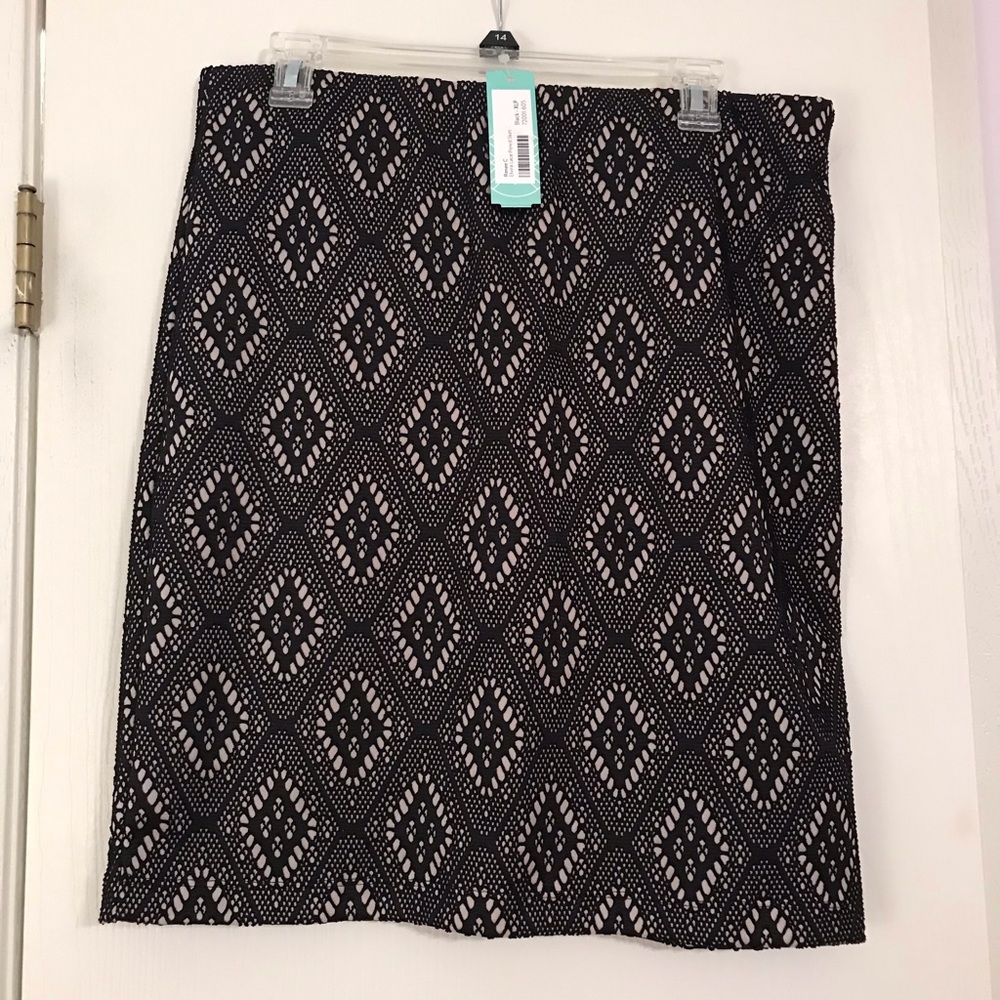 Black Lace Pencil Skirt